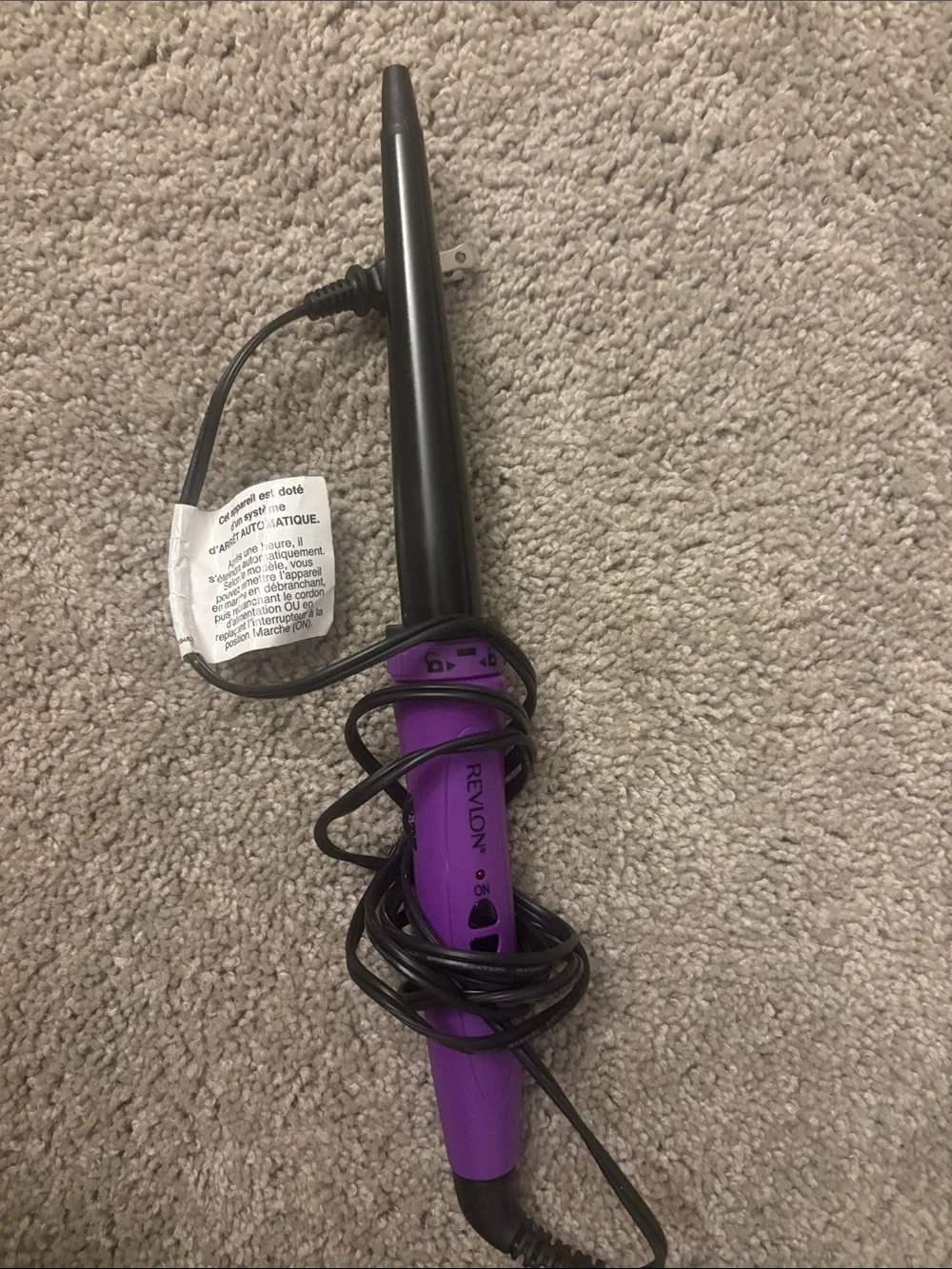 Revlon Purple Tapered Curling Wand